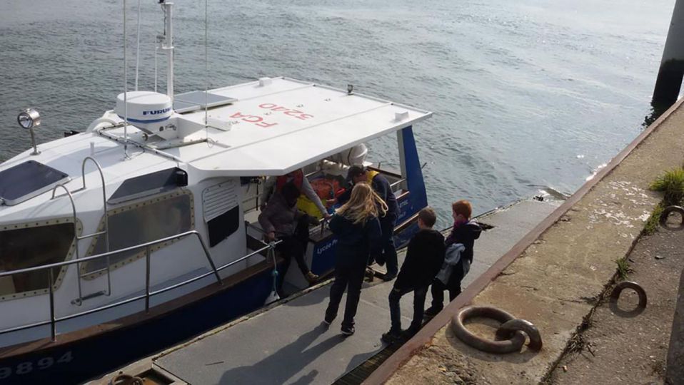 Les élèves de BTSM Classe de Mise à Niveau Maritime (MAN) embarquent sur le bateau du lycée, le Lymaret