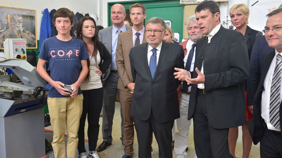 Visite de Monsieur Le Ministre Vidalies au lycée maritime